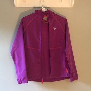 Black dog rain coat/windbreaker